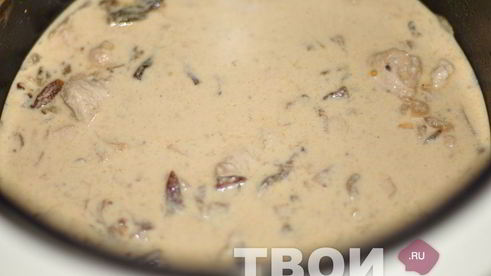 курица с грибами в мультиварке