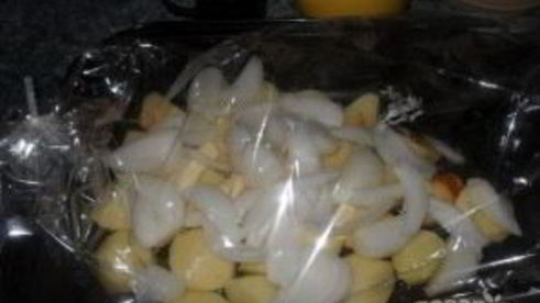 курица с картошкой в рукаве в духовке