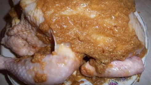 курица с лимоном под медово-соевым соусом