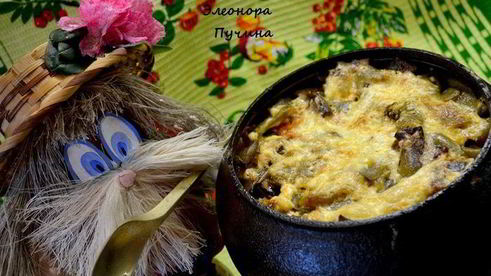 курица в чугунке