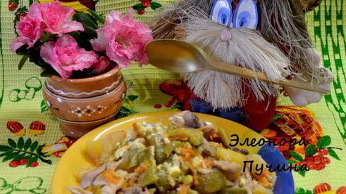 курица в чугунке