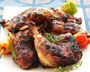 Курица в ямайском маринаде джерк