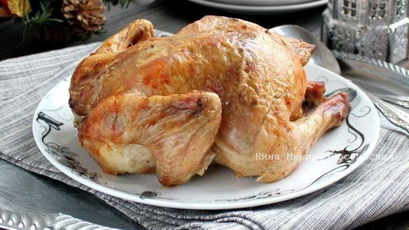 Рецепт Курица, запеченная с манго и розмарином