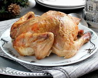 Курица, запеченная с манго и розмарином