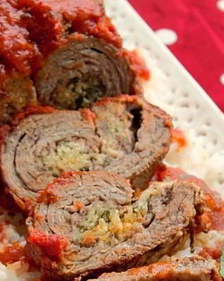 Мясо с базиликом в духовке