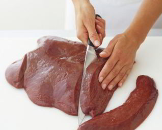 Отбивные из телячьей печени