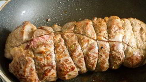 ростбиф в пряных травах с горчичным маслом