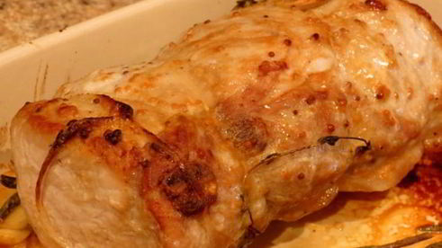 свинина на подушке из овощей