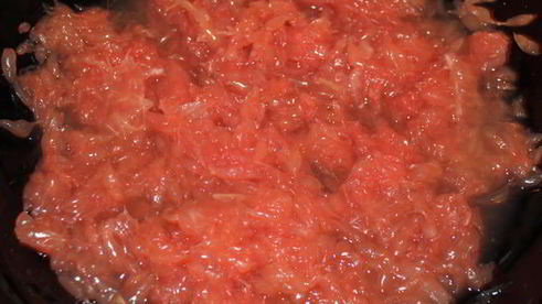 свинина под грейпфрутовым соусом