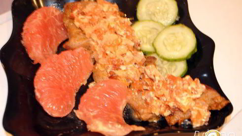 свинина под грейпфрутовым соусом