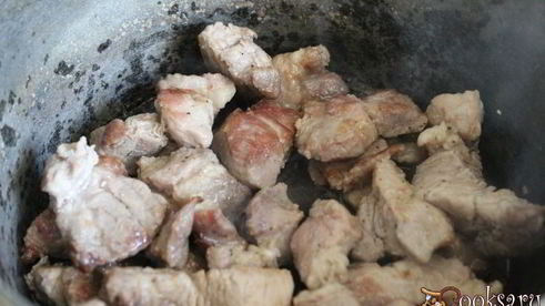 свинина тушеная с овощами