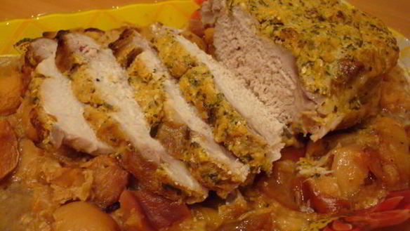 Рецепт Свинина в мандариновом маринаде с розмарином