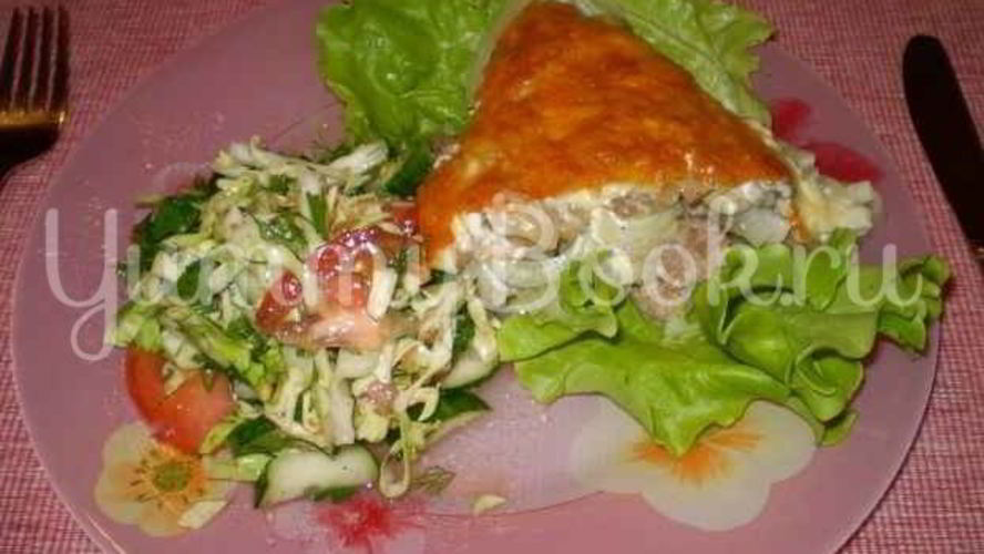 Рецепт свинина, запеченная с грибами и сыром