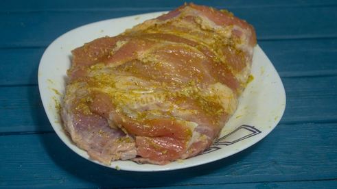 свиной окорок в фольге в духовке