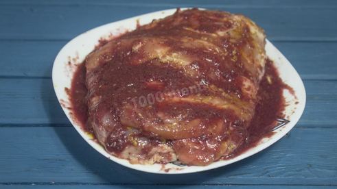 свиной окорок в фольге в духовке