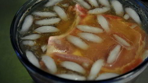 свиные отбивные в яблочном рассоле