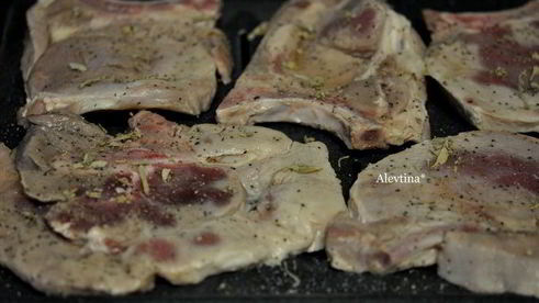 свиные отбивные в яблочном рассоле