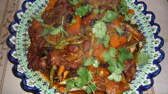 Рецепт Тажин из баранины