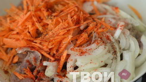 тушеные куриные желудки