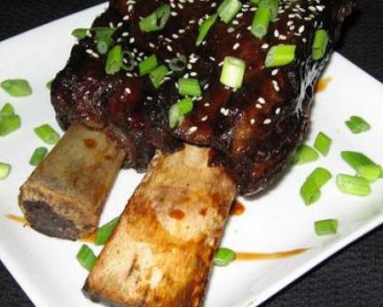 Тушеные ребрышки с соусом Терияки