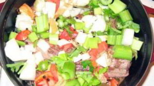 тушеные ребрышки с соусом терияки