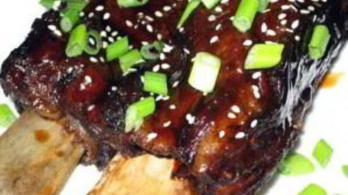 тушеные ребрышки с соусом терияки