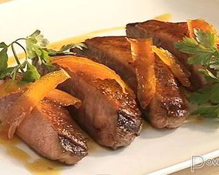 Утиные грудки в апельсиновом соусе
