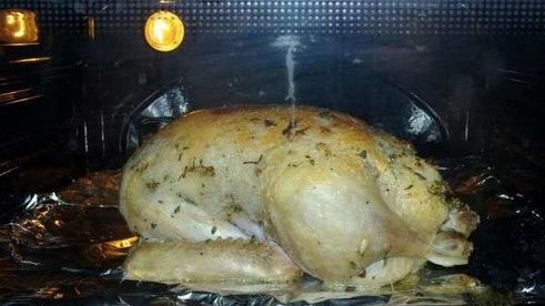 утка с яблоками