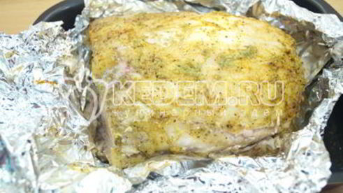 запеченное мясо в фольге
