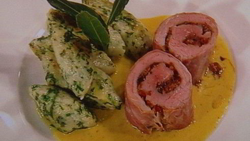 ньокки из рикотты со свежей зеленью