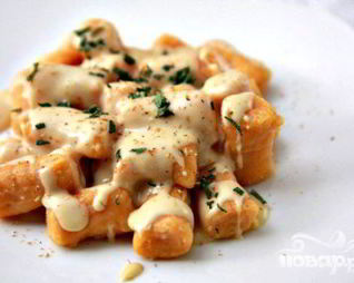 Ньокки из сладкого картофеля с сырным соусом