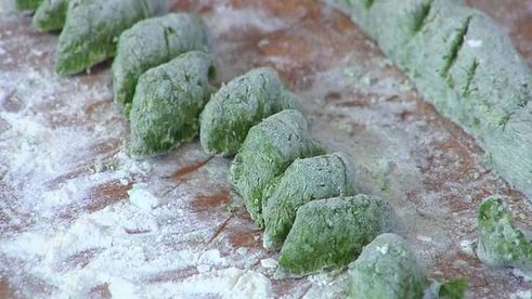 ньокки со шпинатом