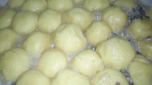 ньокки, тушенные в сливочно-грибном соусе