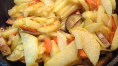 баклажаны с картошкой