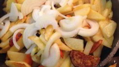 баклажаны с картошкой