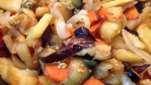 баклажаны с картошкой