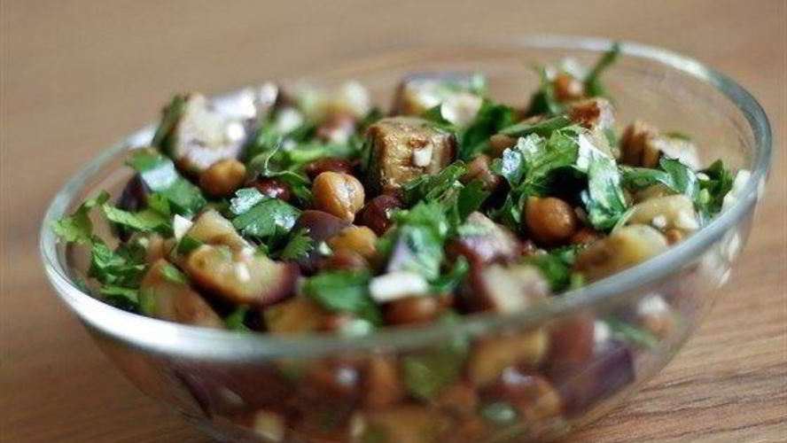 Рецепт баклажаны с нутом