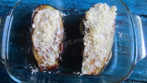 баклажаны с овощами в духовке запеченные