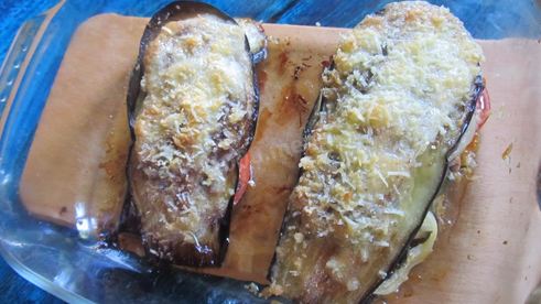 баклажаны с овощами в духовке запеченные