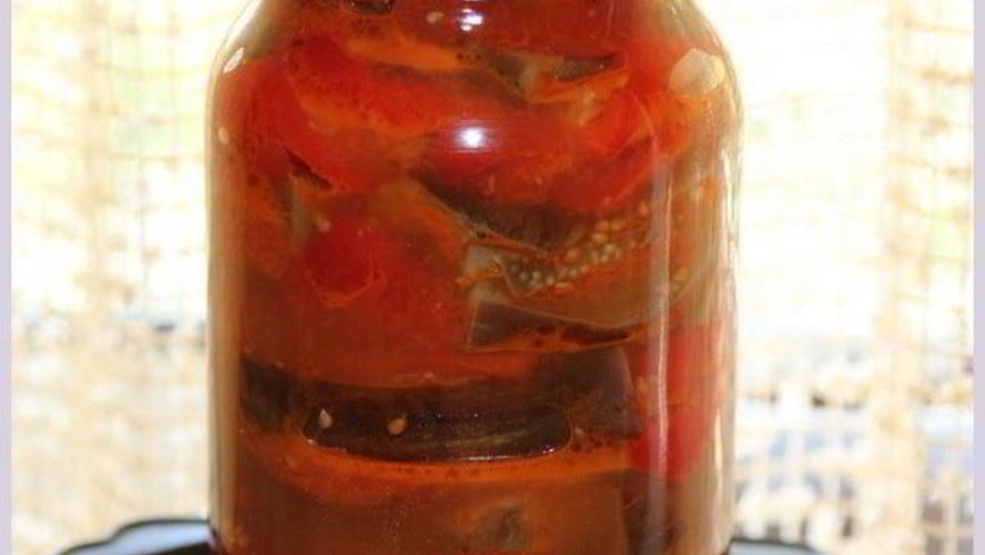 Рецепт баклажаны с перцами и помидорами