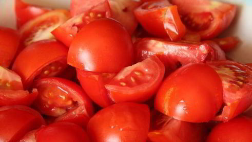 баклажаны с перцами и помидорами