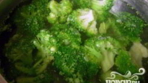 брокколи, запеченная в твороге