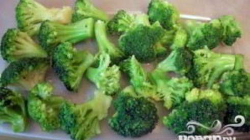 брокколи, запеченная в твороге