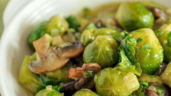 Рецепт Брюссельская капуста с шампиньонами