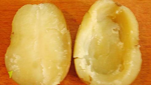 фаршированный картофель под пармезановой корочкой