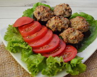 Фаршированные кольца баклажана