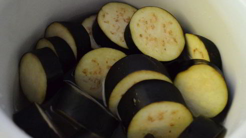 фаршированные кольца баклажана