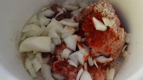 фаршированные кольца баклажана