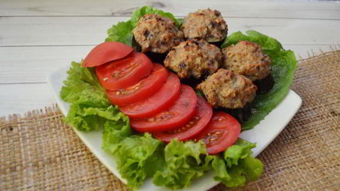 фаршированные кольца баклажана