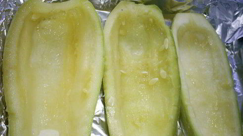 фаршированные лодочки из кабачков